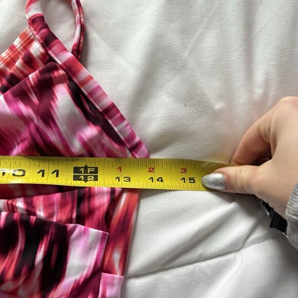 Miraclesuit Swimsuit Womens Size 8 Tankini Bikini Top Pink White Summer Beach - Picture 2 of 7